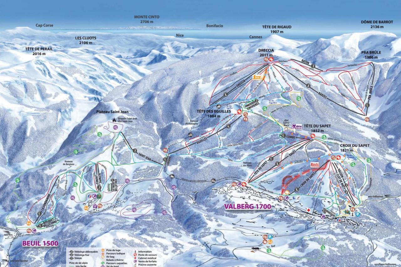 2 Room Apartment In The Center Close To The Slopes Valberg Extérieur photo